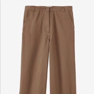 TOAST wide leg trouser in ocher